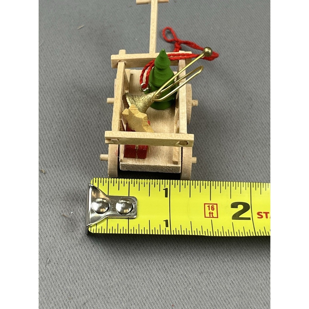 Holzkunst Christian Ulbricht Wooden Ornament Wagon Star Trumpet Christmas Tree - Picture 7 of 10